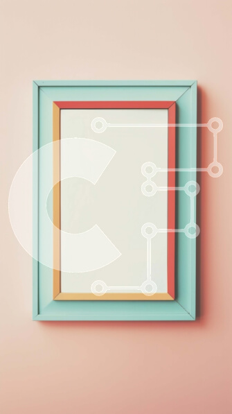 Intra Συλλεκτικό Ξύλινο Παζλ Plywood  4mm - Άδειο ξύλινο πλαίσιο σε ροζ τοίχο Σε Ξύλινο Κουτί - Διαστάσεις Puzzle: 10x10 cm – 25 κομμάτια