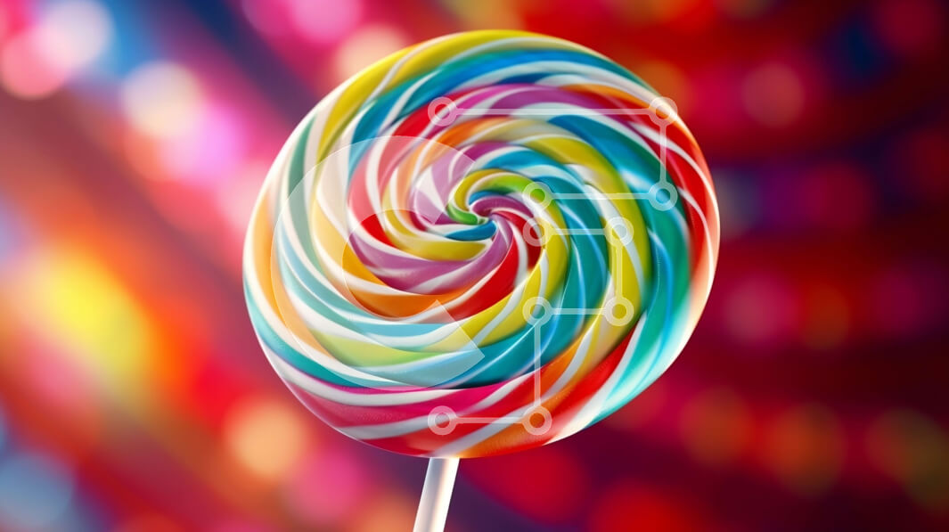 Σετ των 2 Intra Συλλεκτικό Ξύλινο Παζλ Plywood  4mm - Πολύχρωμο γλειφιτζούρι σε ένα ραβδί Σε Ξύλινο Κουτί - Διαστάσεις: 10x10 cm – 25 κομμάτια