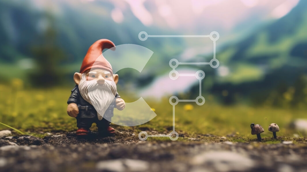 Intra Συλλεκτικό Ξύλινο Παζλ Plywood  4mm - Όμορφη εικόνα ενός αγάλματος Gnome που περιβάλλεται από τη φύση Σε Ξύλινο Κουτί - Διαστάσεις: 10x10 cm – 25 κομμάτια