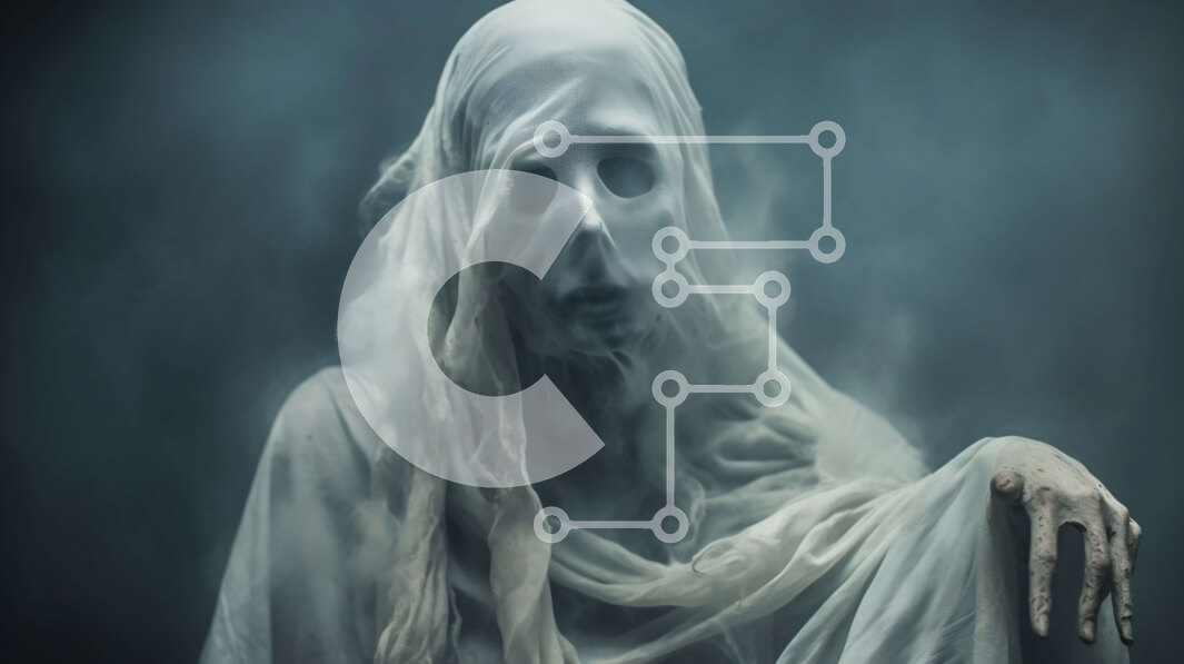 Intra Συλλεκτικό Ξύλινο Παζλ Plywood  4mm - Φάντασμα με λευκή ρόμπα με κρυφό πρόσωπο Σε Ξύλινο Κουτί - Διαστάσεις Puzzle: 10x10 cm – 25 κομμάτια