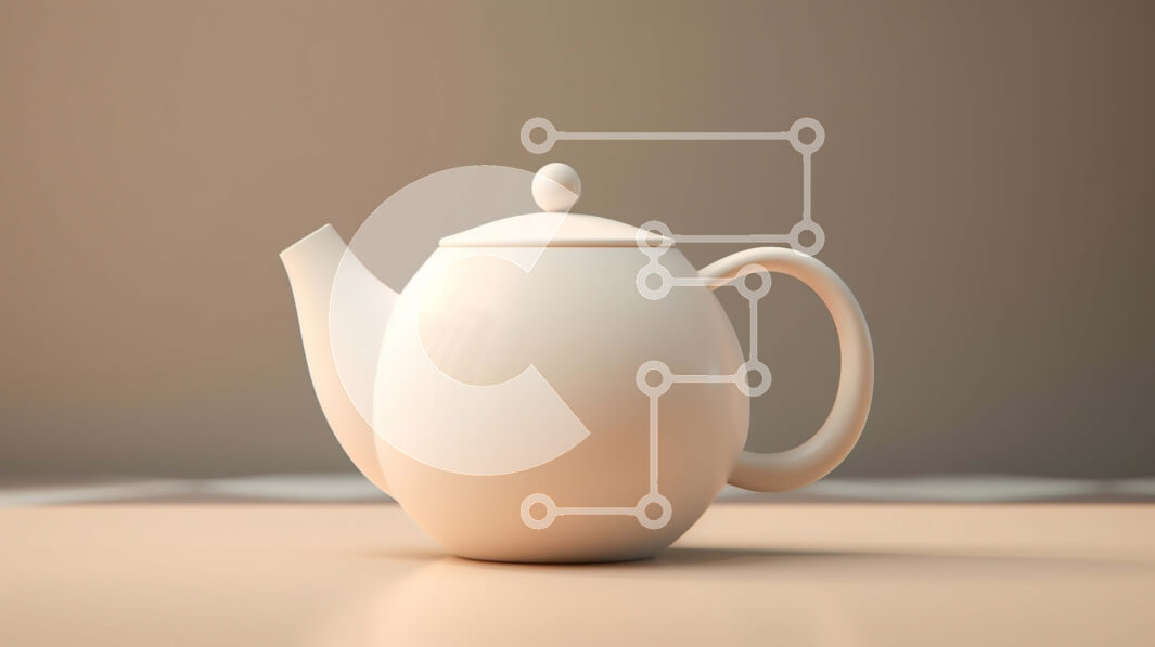 Intra Συλλεκτικό Ξύλινο Παζλ Plywood  4mm - Λευκή τσαγιέρα σε καρό τραπέζι Σε Ξύλινο Κουτί - Διαστάσεις: 10x10 cm – 25 κομμάτια