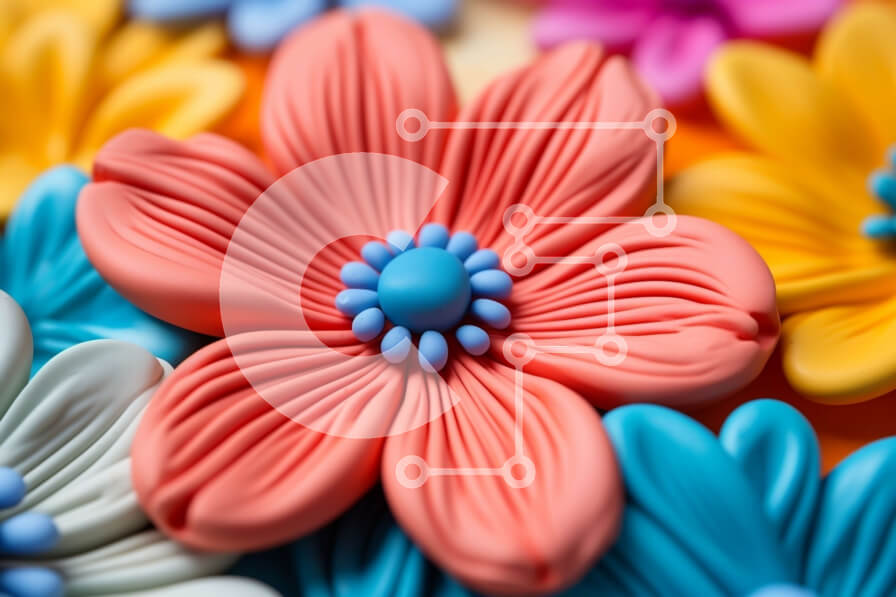 Intra Συλλεκτικό Ξύλινο Παζλ Plywood  4mm - Ζωντανός κύκλος λουλουδιών στο τραπέζι Σε Ξύλινο Κουτί - Διαστάσεις Puzzle: 10x10 cm – 25 κομμάτια