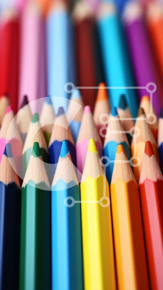 Intra Συλλεκτικό Ξύλινο Παζλ Plywood  4mm - Πολύχρωμα μολύβια τοποθετημένα σε κύκλο Σε Ξύλινο Κουτί - Διαστάσεις: 10x10 cm – 25 κομμάτια