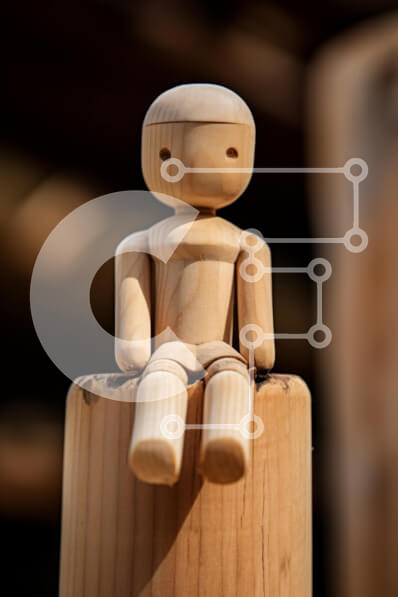 Intra Συλλεκτικό Ξύλινο Παζλ Plywood  4mm - Ξύλινο ειδώλιο σε ξύλινο κοντάρι Σε Ξύλινο Κουτί - Διαστάσεις: 10x10 cm – 25 κομμάτια