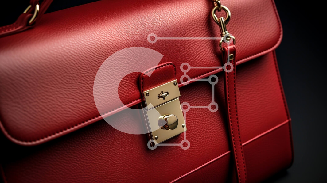 Intra Συλλεκτικό Ξύλινο Παζλ Plywood  4mm - Κόκκινος Δερμάτινος Χαρτοφύλακας με Χρυσή Κλειδαριά Σε Ξύλινο Κουτί - Διαστάσεις: 10x10 cm – 25 κομμάτια