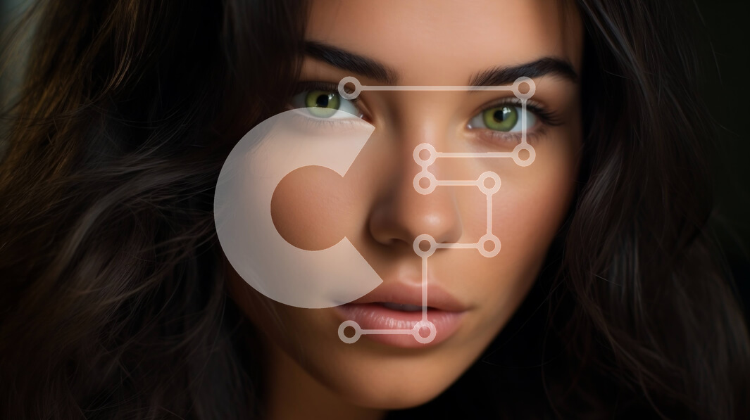 Intra Συλλεκτικό Ξύλινο Παζλ Plywood  4mm - Όμορφη νεαρή γυναίκα με σκούρα μαλλιά και πράσινα μάτια Σε Ξύλινο Κουτί - Διαστάσεις Puzzle: 10x10 cm – 25 κομμάτια