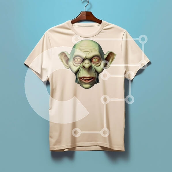 Intra Συλλεκτικό Ξύλινο Παζλ Plywood  4mm - Goblin με πράσινο δέρμα και μυτερό καπέλο - Φωτογραφία Αρχείου Σε Ξύλινο Κουτί - Διαστάσεις: 10x10 cm – 25 κομμάτια