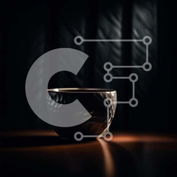 Intra Συλλεκτικό Ξύλινο Παζλ Plywood  4mm - Μινιμαλιστική εικόνα μιας μαύρης κούπας καφέ σε ένα ξύλινο τραπέζι Σε Ξύλινο Κουτί - Διαστάσεις Puzzle: 10x10 cm – 25 κομμάτια