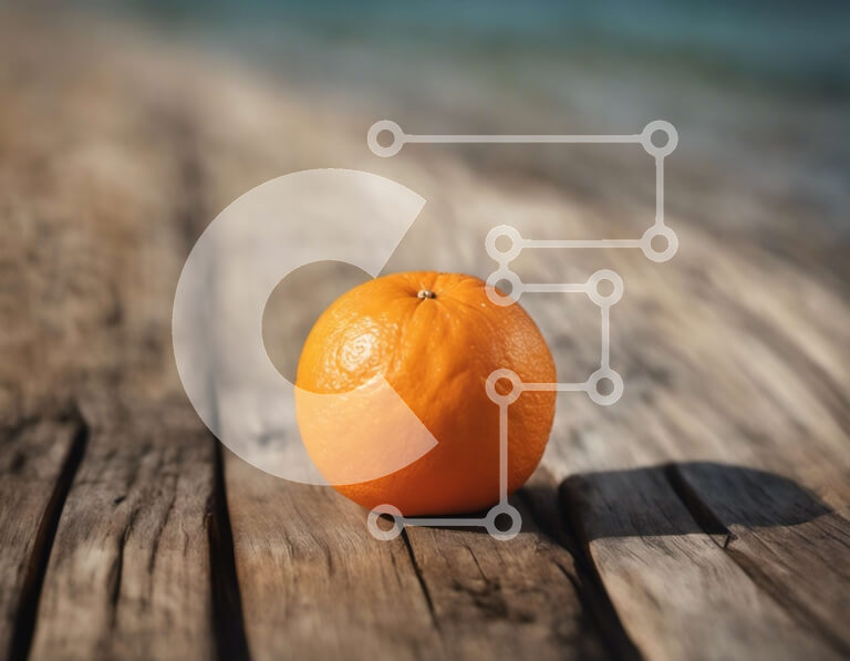 Σετ των 2 Intra Συλλεκτικό Ξύλινο Παζλ Plywood  4mm - Μονό Πορτοκαλί σε Ξύλινη Επιφάνεια Σε Ξύλινο Κουτί - Διαστάσεις: 10x10 cm – 25 κομμάτια