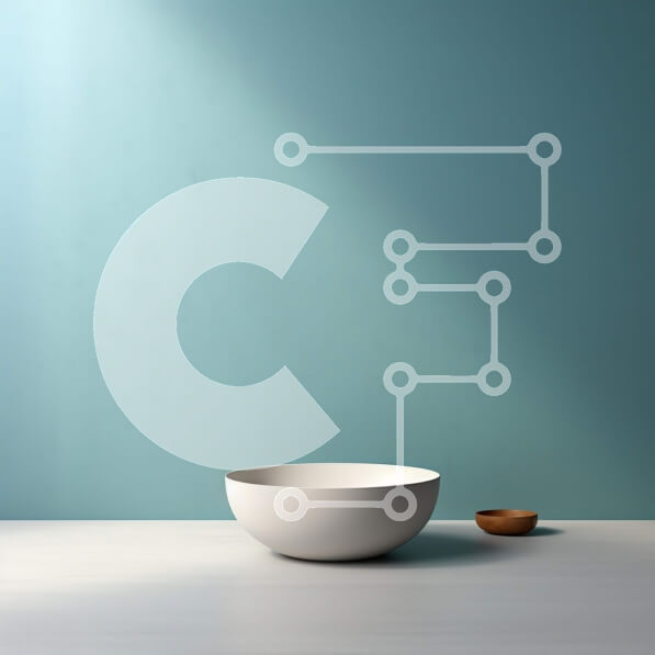 Intra Συλλεκτικό Ξύλινο Παζλ Plywood  4mm - Λευκό κεραμικό μπολ σε ξύλινο τραπέζι μπροστά από τον μπλε τοίχο Σε Ξύλινο Κουτί - Διαστάσεις Puzzle: 10x10 cm – 25 κομμάτια