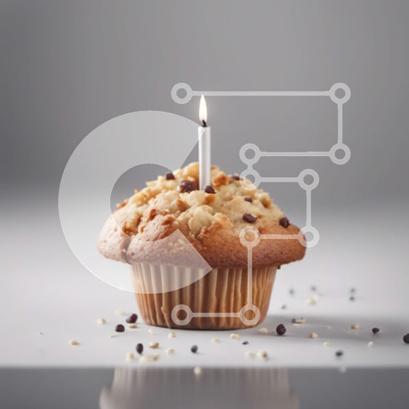 Σετ των 2 Intra Συλλεκτικό Ξύλινο Παζλ Plywood  4mm - Cupcake σοκολάτας με αναμμένο κερί Σε Ξύλινο Κουτί - Διαστάσεις: 10x10 cm – 25 κομμάτια