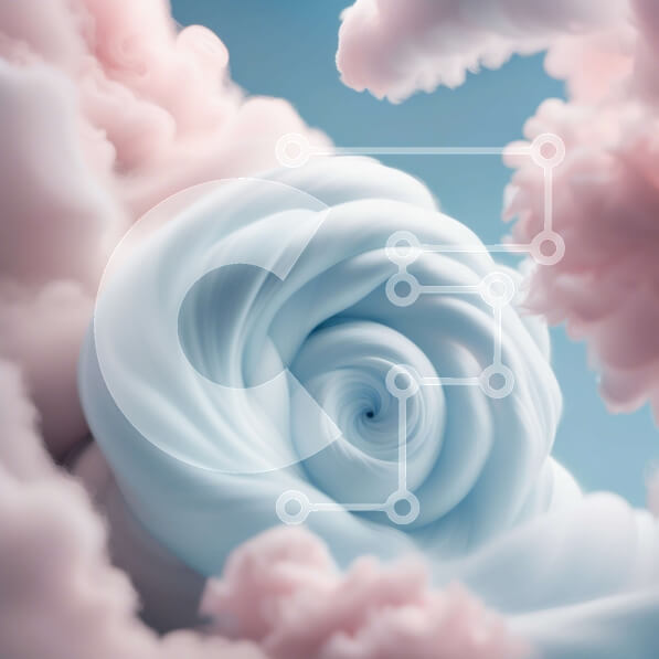 Intra Συλλεκτικό Ξύλινο Παζλ Plywood  4mm - Όμορφη εικόνα του συννεφιασμένου ουρανού με ένα στροβιλιζόμενο σύννεφο Σε Ξύλινο Κουτί - Διαστάσεις Puzzle: 10x10 cm – 25 κομμάτια