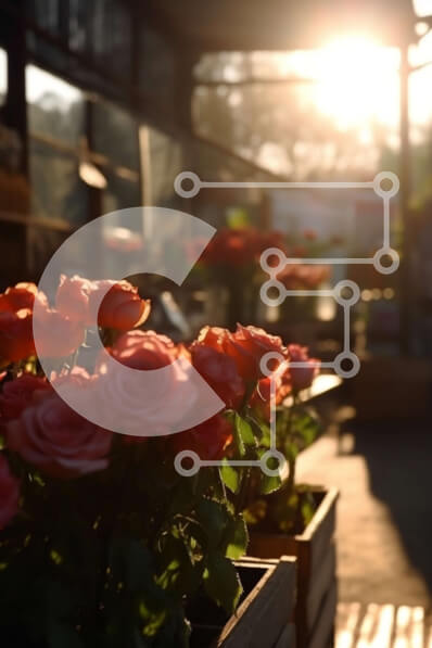 Σετ των 2 Intra Συλλεκτικό Ξύλινο Παζλ Plywood  4mm - Όμορφη κινηματογράφηση σε πρώτο πλάνο με ροζ τριαντάφυλλα σε ένα ξύλινο κλουβί Σε Ξύλινο Κουτί - Διαστάσεις: 10x10 cm – 25 κομμάτια