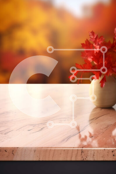 Σετ των 2 Intra Συλλεκτικό Ξύλινο Παζλ Plywood  4mm - Βάζο με κόκκινα φύλλα σε ξύλινο τραπέζι Σε Ξύλινο Κουτί - Διαστάσεις: 10x10 cm – 25 κομμάτια