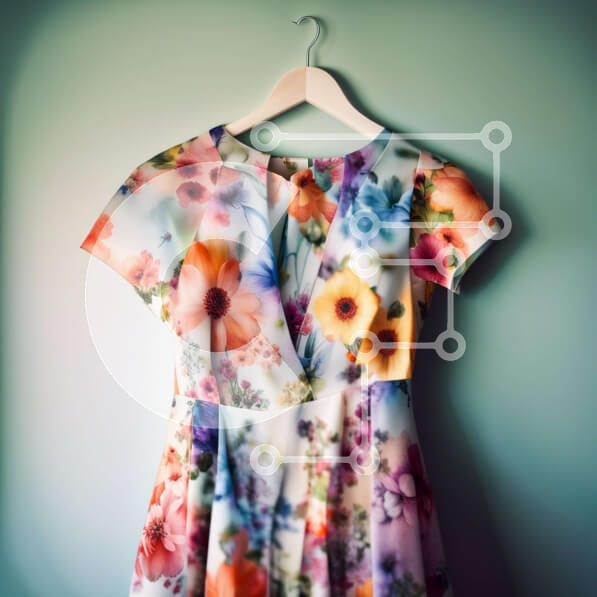 Σετ των 2 Intra Συλλεκτικό Ξύλινο Παζλ Plywood  4mm - Κομψό φλοράλ φόρεμα κρεμασμένο σε κρεμάστρα Σε Ξύλινο Κουτί - Διαστάσεις: 10x10 cm – 25 κομμάτια