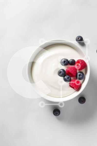 Σετ των 2 Intra Συλλεκτικό Ξύλινο Παζλ Plywood  4mm - Νόστιμο μπολ γιαουρτιού με βατόμουρα και σμέουρα Σε Ξύλινο Κουτί - Διαστάσεις: 10x10 cm – 25 κομμάτια