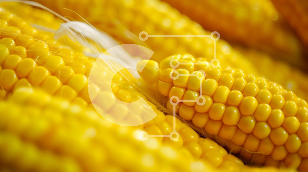 Σετ των 2 Intra Συλλεκτικό Ξύλινο Παζλ Plywood  4mm - Κοντινή όψη του Yellow Corn on the Cob Σε Ξύλινο Κουτί - Διαστάσεις: 10x10 cm – 25 κομμάτια