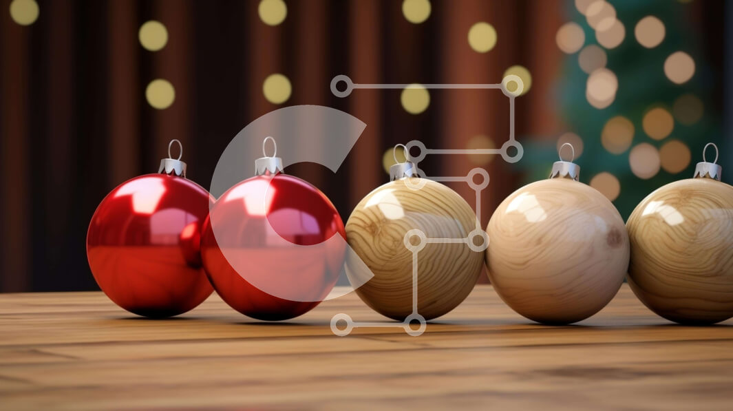 Intra Συλλεκτικό Ξύλινο Παζλ Plywood  4mm - Ξύλινα χριστουγεννιάτικα στολίδια στο τραπέζι Σε Ξύλινο Κουτί - Διαστάσεις: 10x10 cm – 25 κομμάτια