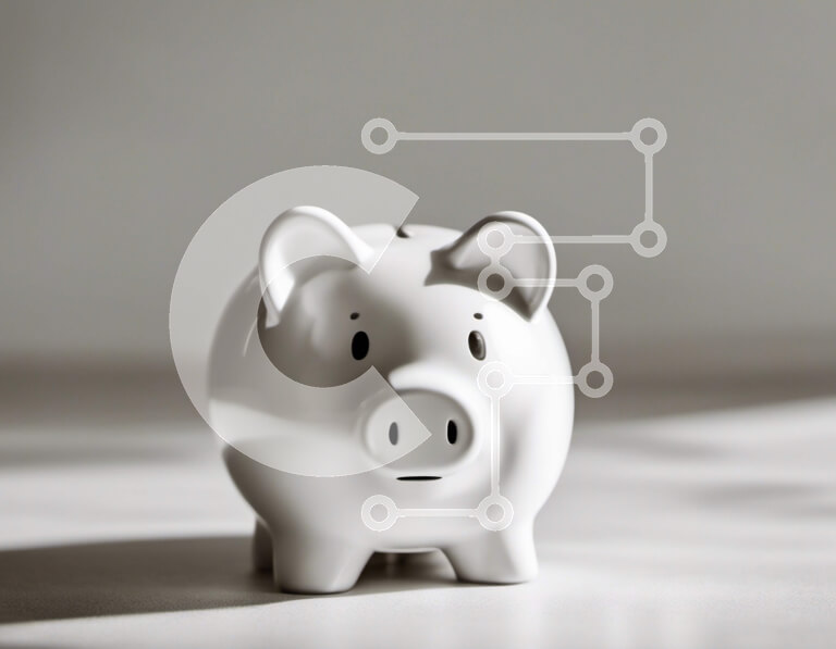 Intra Συλλεκτικό Ξύλινο Παζλ Plywood  4mm - Λευκός κουμπαράς στο τραπέζι Σε Ξύλινο Κουτί - Διαστάσεις: 10x10 cm – 25 κομμάτια