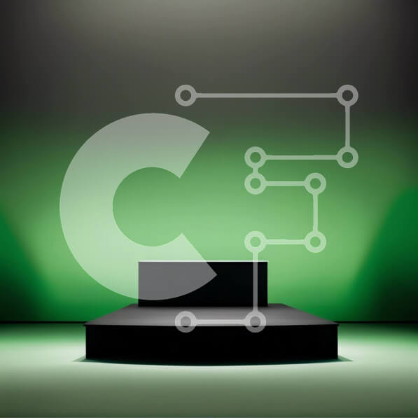 Intra Συλλεκτικό Ξύλινο Παζλ Plywood  4mm - Αφηρημένο φόντο - μαύρη σκηνή με το πράσινο φως Σε Ξύλινο Κουτί - Διαστάσεις Puzzle: 10x10 cm – 25 κομμάτια