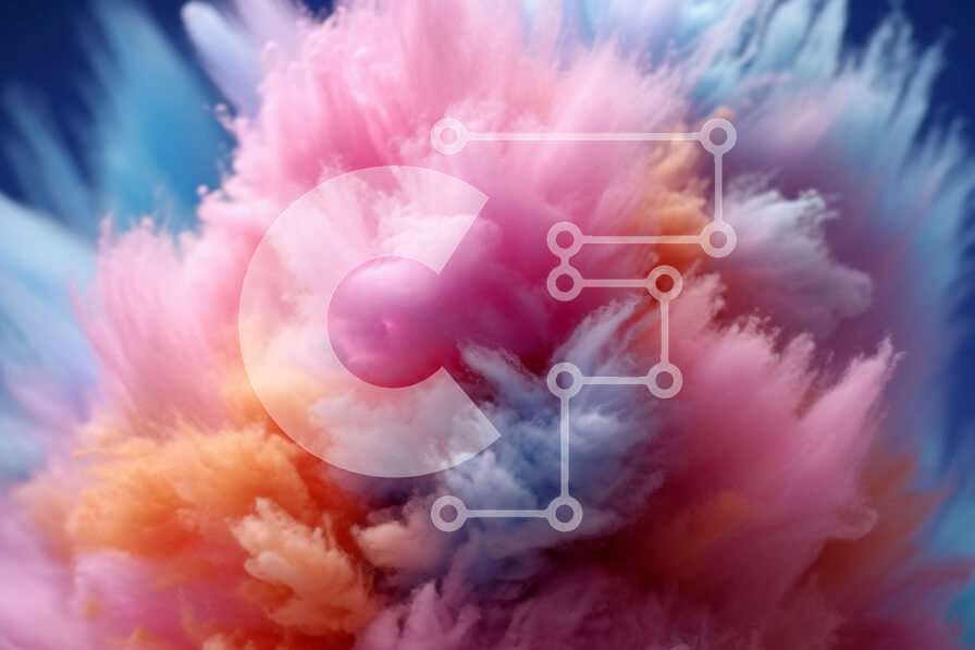 Intra Συλλεκτικό Ξύλινο Παζλ Plywood  4mm - Ζωντανή εικόνα μιας πολύχρωμης έκρηξης στον ουρανό Σε Ξύλινο Κουτί - Διαστάσεις Puzzle: 10x10 cm – 25 κομμάτια