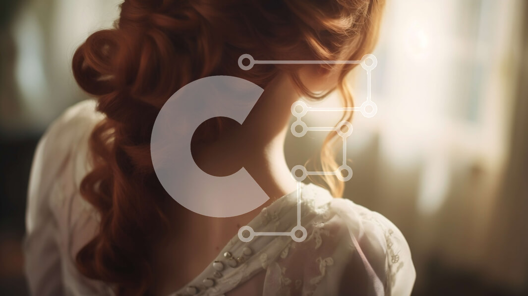 Intra Συλλεκτικό Ξύλινο Παζλ Plywood  4mm - Όμορφη εικόνα γυναίκας με μακριά κόκκινα μαλλιά που κοιτάζει έξω από το παράθυρο Σε Ξύλινο Κουτί - Διαστάσεις Puzzle: 10x10 cm – 25 κομμάτια