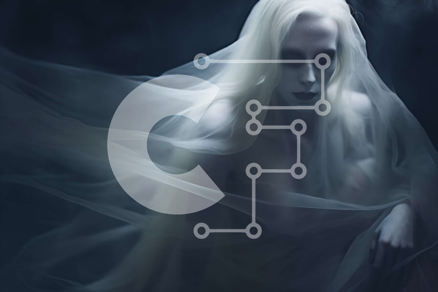 Intra Συλλεκτικό Ξύλινο Παζλ Plywood  4mm - Ghostly Woman in Veil - Dark and Mysterious Σε Ξύλινο Κουτί - Διαστάσεις Puzzle: 10x10 cm – 25 κομμάτια