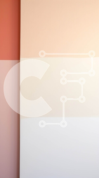 Intra Συλλεκτικό Ξύλινο Παζλ Plywood  4mm - Κομψό ροζ, μπεζ και λευκό φόντο τοίχου Σε Ξύλινο Κουτί - Διαστάσεις Puzzle: 10x10 cm – 25 κομμάτια