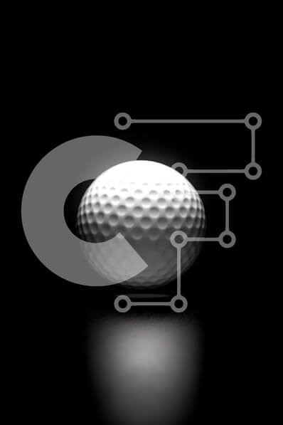 Intra Συλλεκτικό Ξύλινο Παζλ Plywood  4mm - Εικόνα μιας λευκής μπάλας του γκολφ σε μια μαύρη επιφάνεια Σε Ξύλινο Κουτί - Διαστάσεις Puzzle: 10x10 cm – 25 κομμάτια