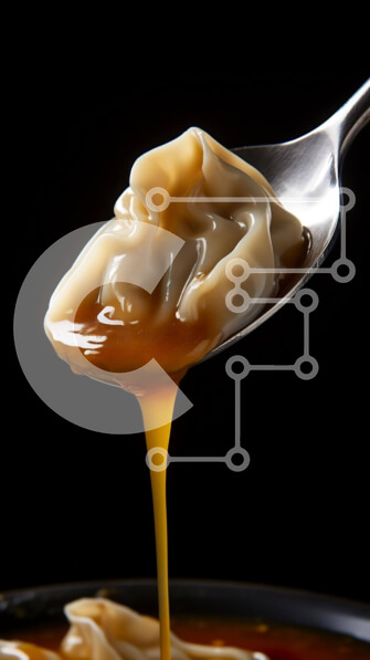 Intra Συλλεκτικό Ξύλινο Παζλ Plywood  4mm - Κουτάλι με σάλτσα για ντάμπλινγκ Σε Ξύλινο Κουτί - Διαστάσεις: 10x10 cm – 25 κομμάτια