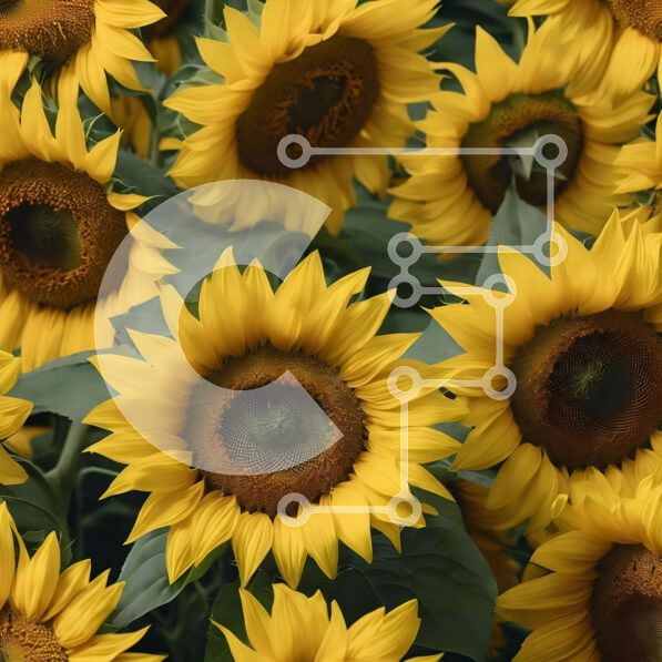 Intra Συλλεκτικό Ξύλινο Παζλ Plywood  4mm - Ζωντανό πεδίο με ηλιοτρόπια Σε Ξύλινο Κουτί - Διαστάσεις: 10x10 cm – 25 κομμάτια