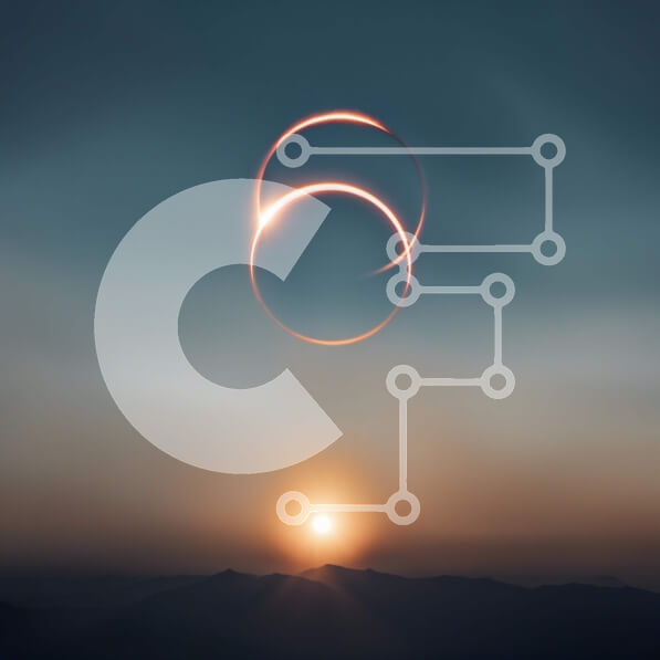 Intra Συλλεκτικό Ξύλινο Παζλ Plywood  4mm - Εκπληκτική εικόνα μιας έκλειψης ηλίου με σιλουέτα βουνού Σε Ξύλινο Κουτί - Διαστάσεις: 10x10 cm – 25 κομμάτια