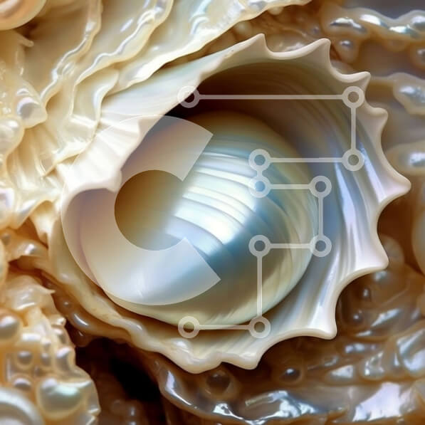 Σετ των 2 Intra Συλλεκτικό Ξύλινο Παζλ Plywood  4mm - Εκπληκτική εικόνα ενός μαργαριταριού στρειδιού με ένα όμορφο μαργαριτάρι μέσα Σε Ξύλινο Κουτί - Διαστάσεις: 10x10 cm – 25 κομμάτια