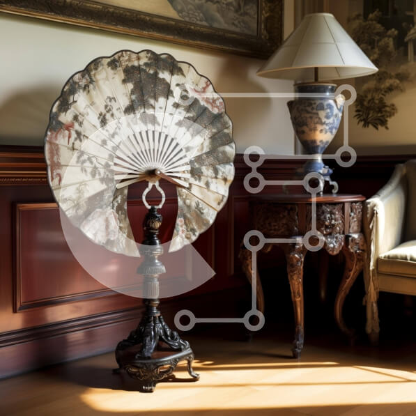 Intra Συλλεκτικό Ξύλινο Παζλ Plywood  4mm - Περίτεχνος ανεμιστήρας στο σαλόνι Σε Ξύλινο Κουτί - Διαστάσεις Puzzle: 10x10 cm – 25 κομμάτια