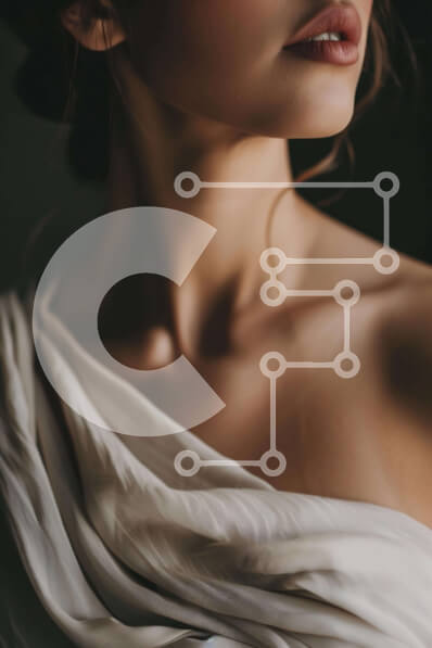 Intra Συλλεκτικό Ξύλινο Παζλ Plywood  4mm - Κομψή γυναίκα με μαλλιά που ρέουν και κομψό φόρεμα Σε Ξύλινο Κουτί - Διαστάσεις Puzzle: 10x10 cm – 25 κομμάτια