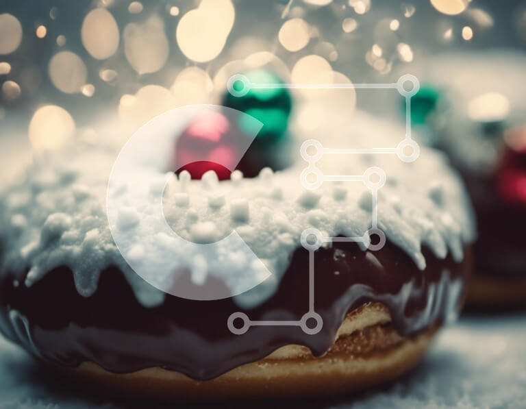 Σετ των 2 Intra Συλλεκτικό Ξύλινο Παζλ Plywood  4mm - Γιορτινά λουκουμάκια σοκολάτας με γιορτινά στολίδια Σε Ξύλινο Κουτί - Διαστάσεις: 10x10 cm – 25 κομμάτια