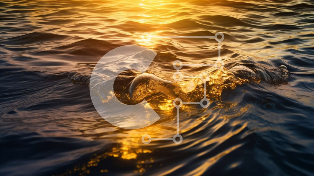 Intra Συλλεκτικό Ξύλινο Παζλ Plywood  4mm - Εκπληκτικό ηλιοβασίλεμα πάνω από τον ωκεανό με κύματα που συντρίβονται Σε Ξύλινο Κουτί - Διαστάσεις: 10x10 cm – 25 κομμάτια