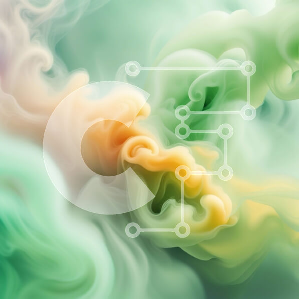 Intra Συλλεκτικό Ξύλινο Παζλ Plywood  4mm - Καλλιτεχνική εικόνα πολύχρωμου καπνού ή ατμού Σε Ξύλινο Κουτί - Διαστάσεις Puzzle: 10x10 cm – 25 κομμάτια