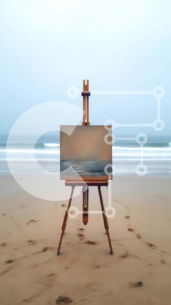 Intra Συλλεκτικό Ξύλινο Παζλ Plywood  4mm - Όμορφη θαλασσογραφία στην παραλία με τα κύματα να σκάνε στην ακτή στο ηλιοβασίλεμα Σε Ξύλινο Κουτί - Διαστάσεις Puzzle: 10x10 cm – 25 κομμάτια