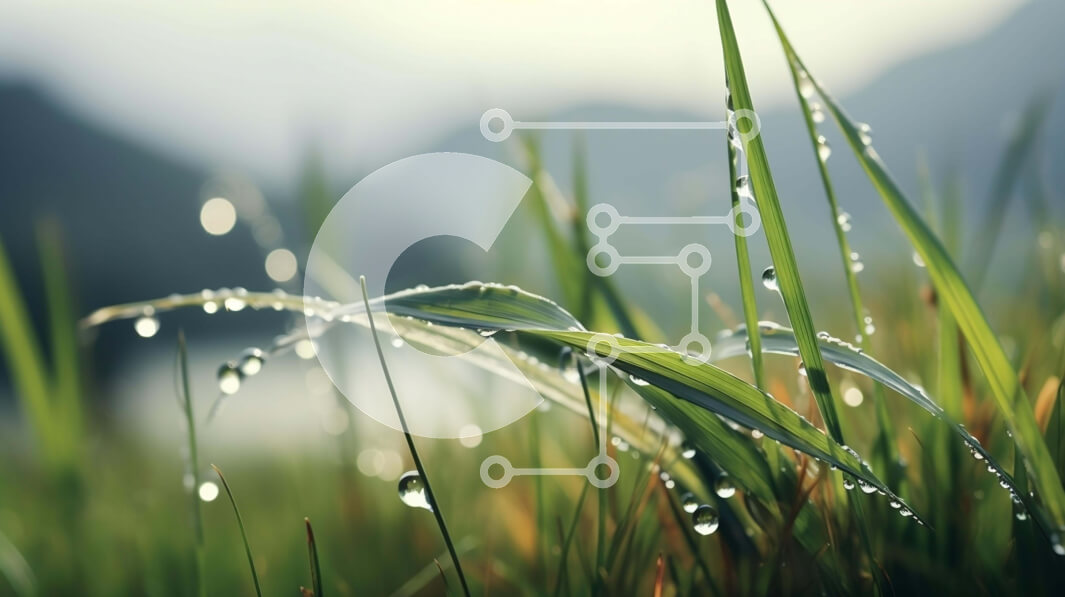 Intra Συλλεκτικό Ξύλινο Παζλ Plywood  4mm - Κοντινό πλάνο του Dewy Grass Σε Ξύλινο Κουτί - Διαστάσεις: 10x10 cm – 25 κομμάτια