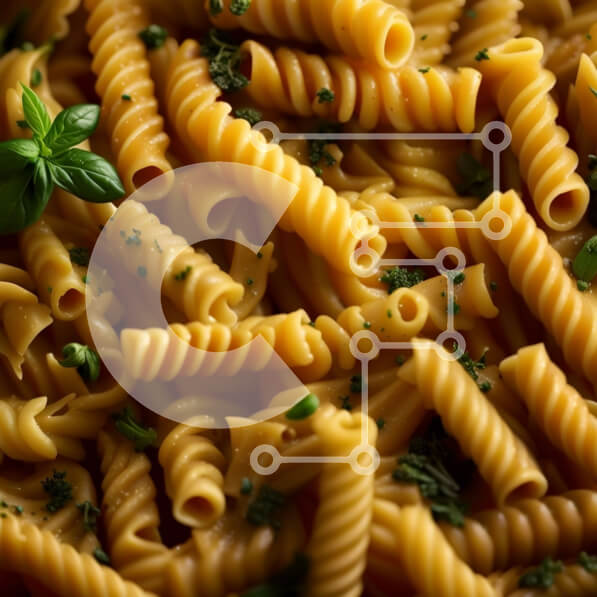 Σετ των 2 Intra Συλλεκτικό Ξύλινο Παζλ Plywood  4mm - Νόστιμο πιάτο μαγειρευτά ζυμαρικά με φρέσκο ​​μαϊντανό Σε Ξύλινο Κουτί - Διαστάσεις: 10x10 cm – 25 κομμάτια