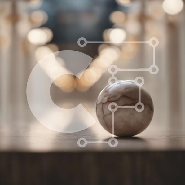 Intra Συλλεκτικό Ξύλινο Παζλ Plywood  4mm - Μαρμάρινη μπάλα σε σκάλες σε κλειστό χώρο Σε Ξύλινο Κουτί - Διαστάσεις: 10x10 cm – 25 κομμάτια