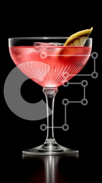 Intra Συλλεκτικό Ξύλινο Παζλ Plywood  4mm - Δροσιστικό ροζ κοκτέιλ με λεμόνι σε ένα καθαρό ποτήρι Σε Ξύλινο Κουτί - Διαστάσεις: 10x10 cm – 25 κομμάτια