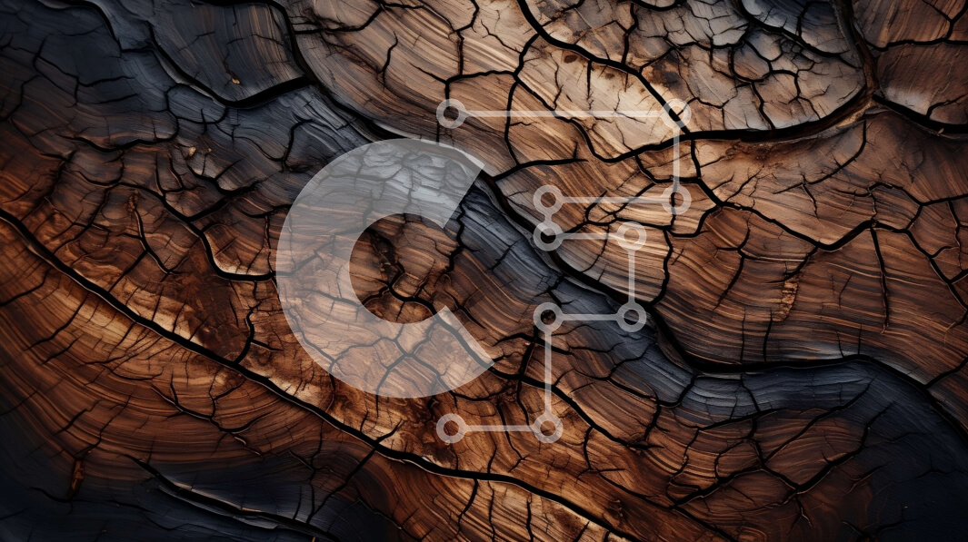 Intra Συλλεκτικό Ξύλινο Παζλ Plywood  4mm - Δραματική κινηματογράφηση σε πρώτο πλάνο υφής ραγισμένου σκούρου ξύλου Σε Ξύλινο Κουτί - Διαστάσεις Puzzle: 10x10 cm – 25 κομμάτια