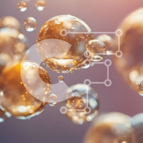 Intra Συλλεκτικό Ξύλινο Παζλ Plywood  4mm - Ομάδα χρυσών φυσαλίδων που επιπλέουν στον αέρα Σε Ξύλινο Κουτί - Διαστάσεις Puzzle: 10x10 cm – 25 κομμάτια