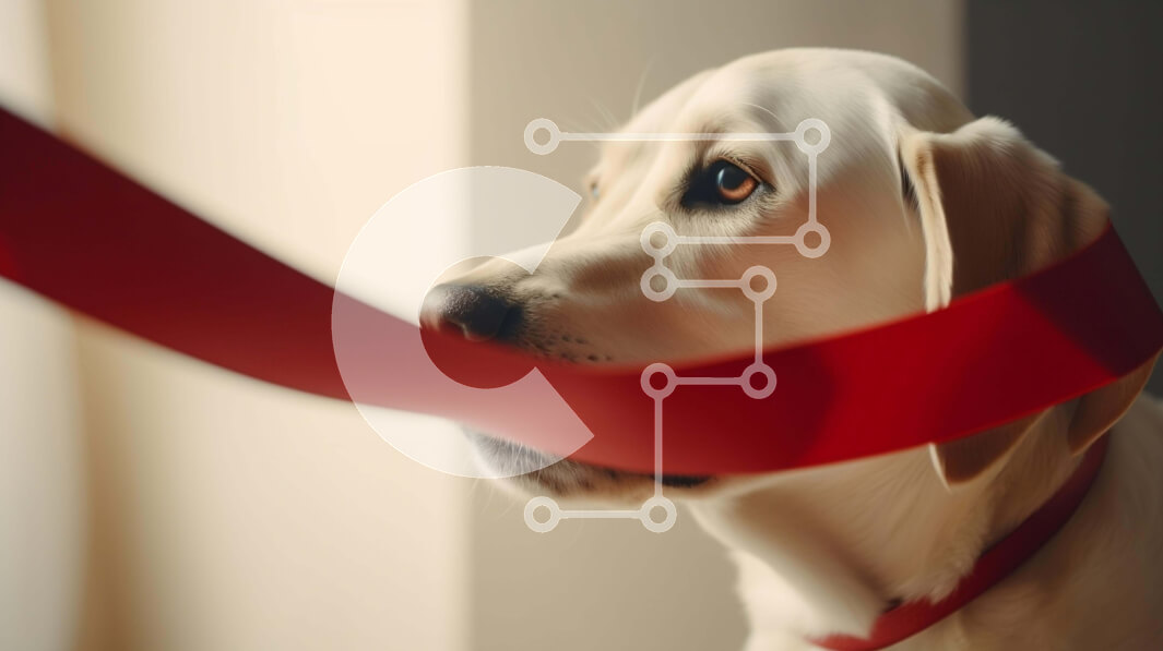 Σετ των 2 Intra Συλλεκτικό Ξύλινο Παζλ Plywood  4mm - Παιχνιδιάρικο White Labrador Retriever σκυλί με λουρί Σε Ξύλινο Κουτί - Διαστάσεις: 10x10 cm – 25 κομμάτια