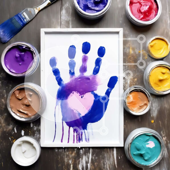 Intra Συλλεκτικό Ξύλινο Παζλ Plywood  4mm - Πολύχρωμα Είδη ζωγραφικής και τέχνης με αποτύπωμα Σε Ξύλινο Κουτί - Διαστάσεις Puzzle: 10x10 cm – 25 κομμάτια