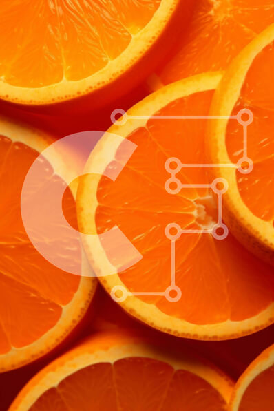 Σετ των 2 Intra Συλλεκτικό Ξύλινο Παζλ Plywood  4mm - Κοντινό πλάνο φέτες πορτοκάλι Σε Ξύλινο Κουτί - Διαστάσεις: 10x10 cm – 25 κομμάτια