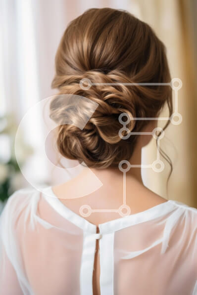 Intra Συλλεκτικό Ξύλινο Παζλ Plywood  4mm - Κομψή γυναίκα με μπουκέτο λουλούδια και θέα στον ορίζοντα της πόλης Σε Ξύλινο Κουτί - Διαστάσεις Puzzle: 10x10 cm – 25 κομμάτια