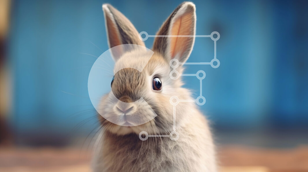 Intra Συλλεκτικό Ξύλινο Παζλ Plywood  4mm - Αξιολάτρευτη εικόνα ενός μικρού καφέ κουνελιού με μπερδεμένα αυτιά Σε Ξύλινο Κουτί - Διαστάσεις: 10x10 cm – 25 κομμάτια